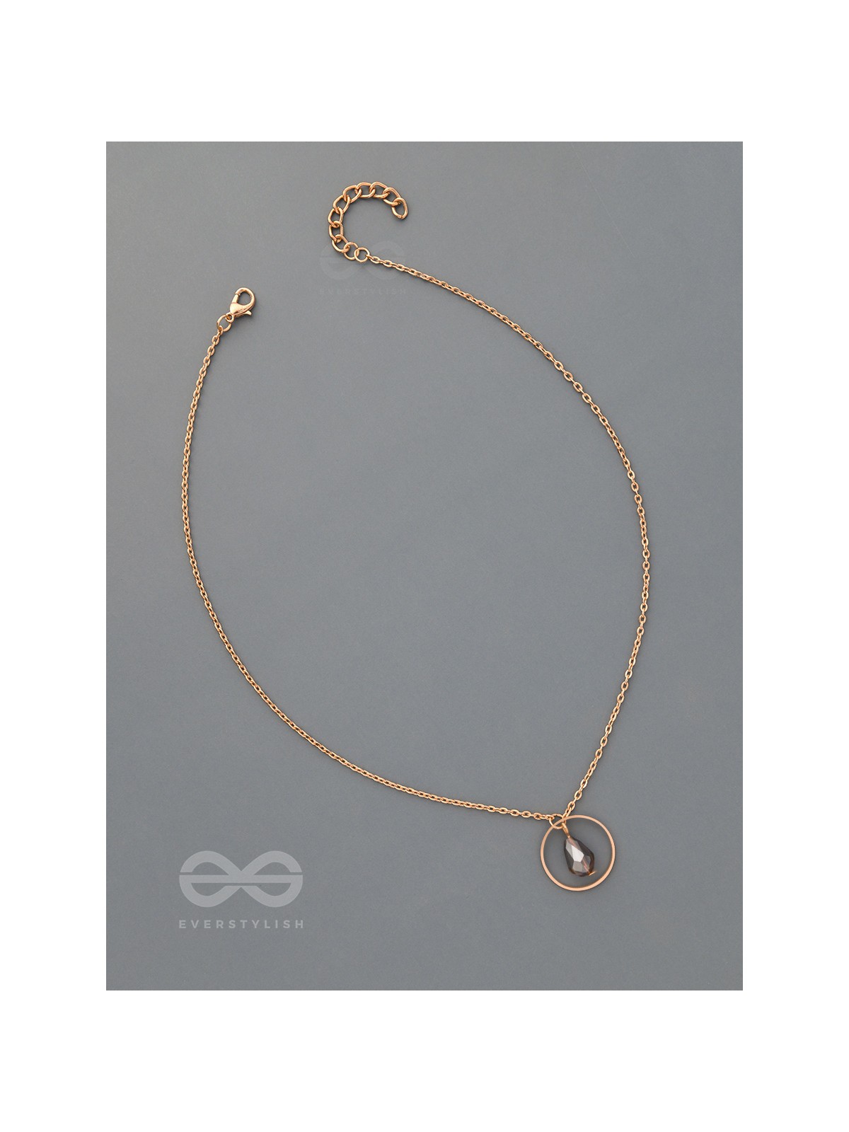 The Third Eye- Golden Bead Necklace With Anti-Tarnish Coating