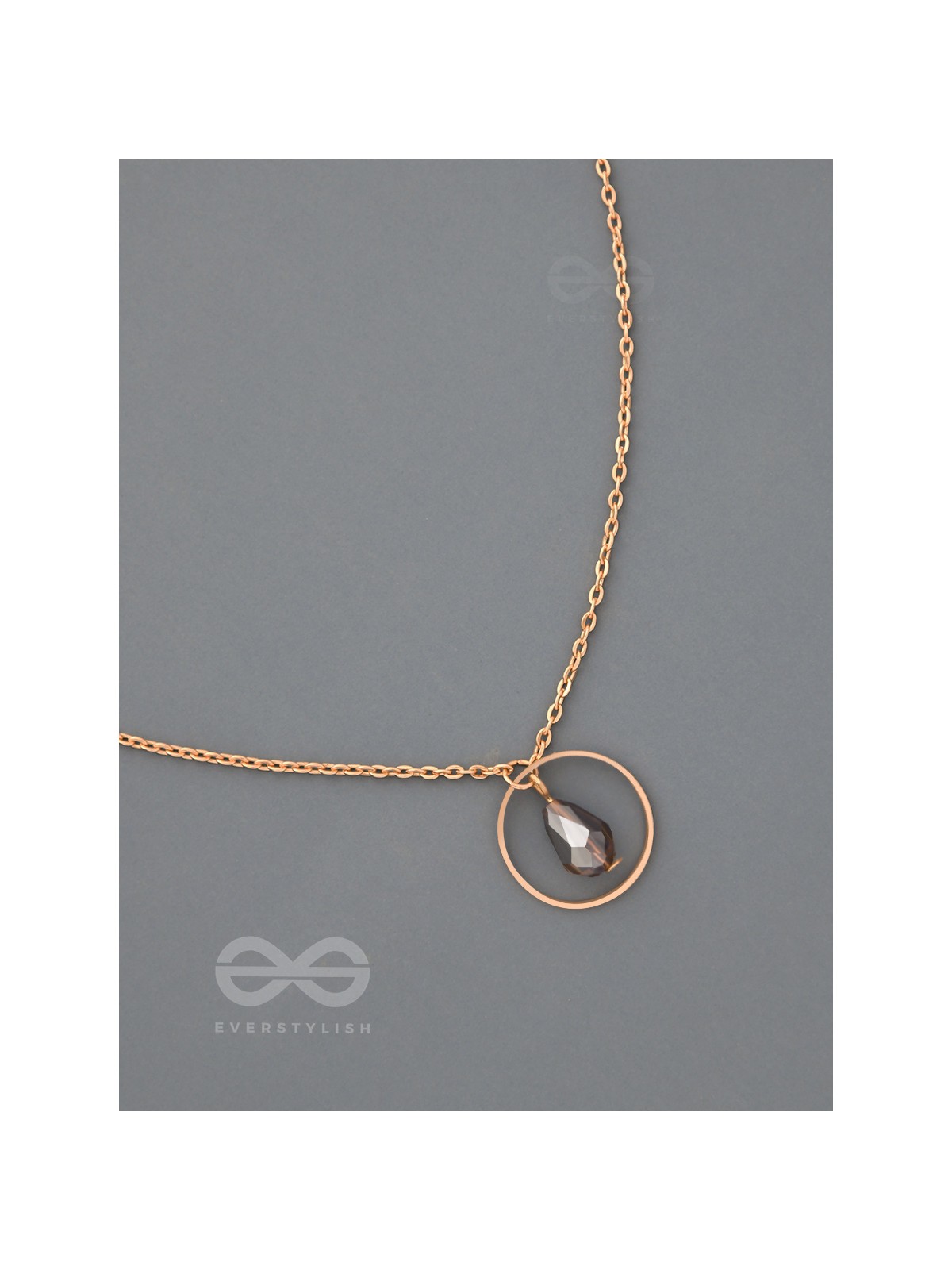 The Third Eye- Golden Bead Necklace With Anti-Tarnish Coating