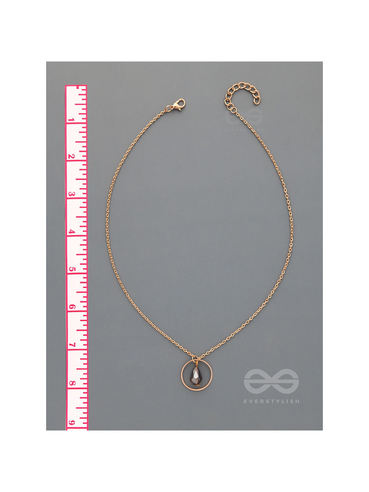The Third Eye- Golden Bead Necklace With Anti-Tarnish Coating