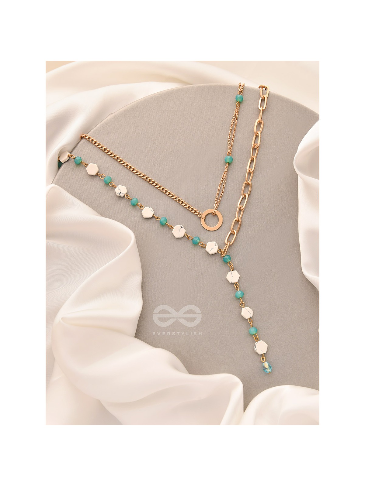 The Snowball Effect- Golden Layered Necklace
