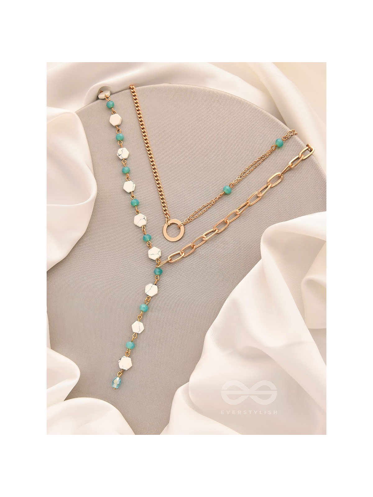 The Snowball Effect- Golden Layered Necklace