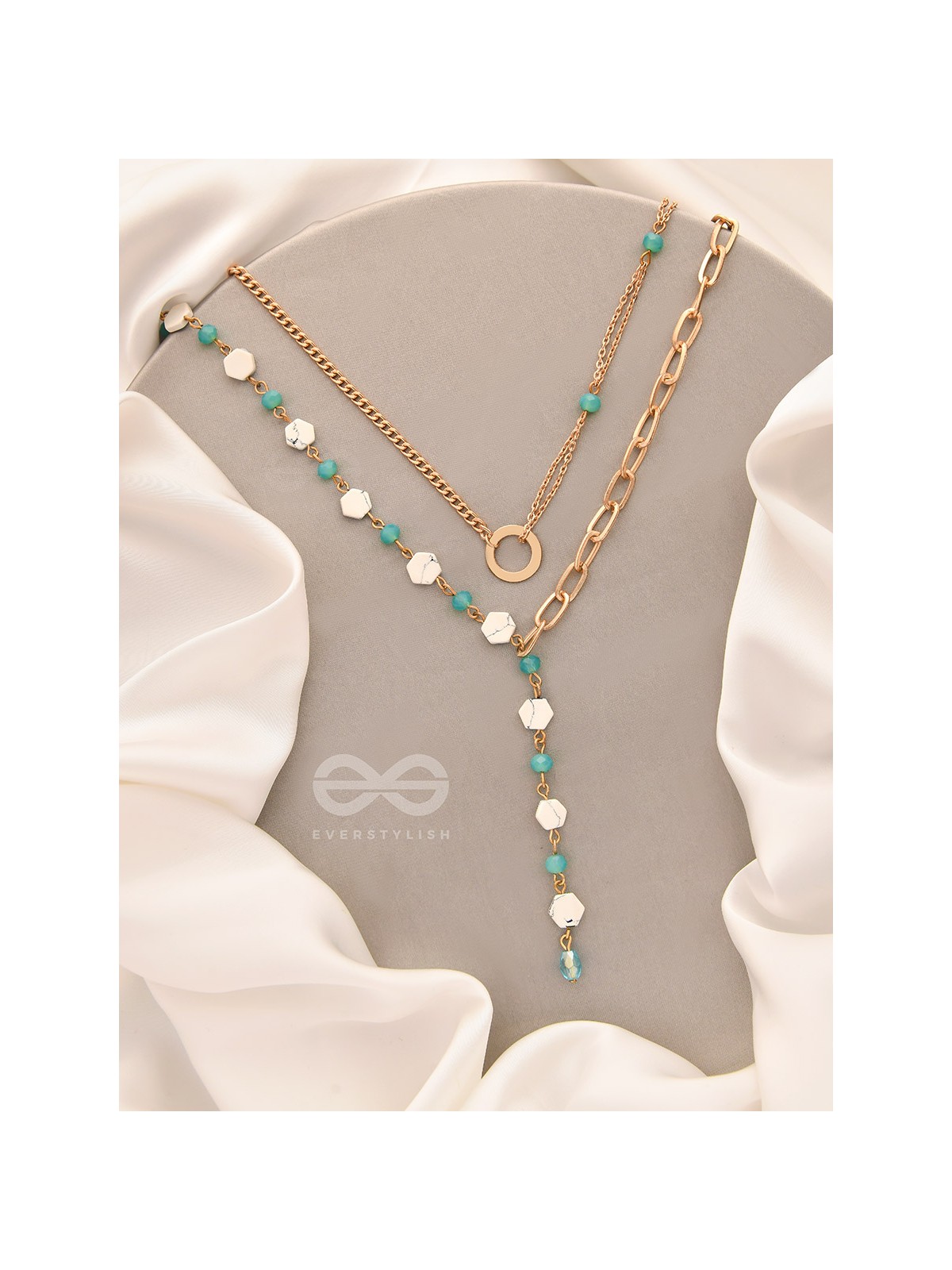 The Snowball Effect- Golden Layered Necklace