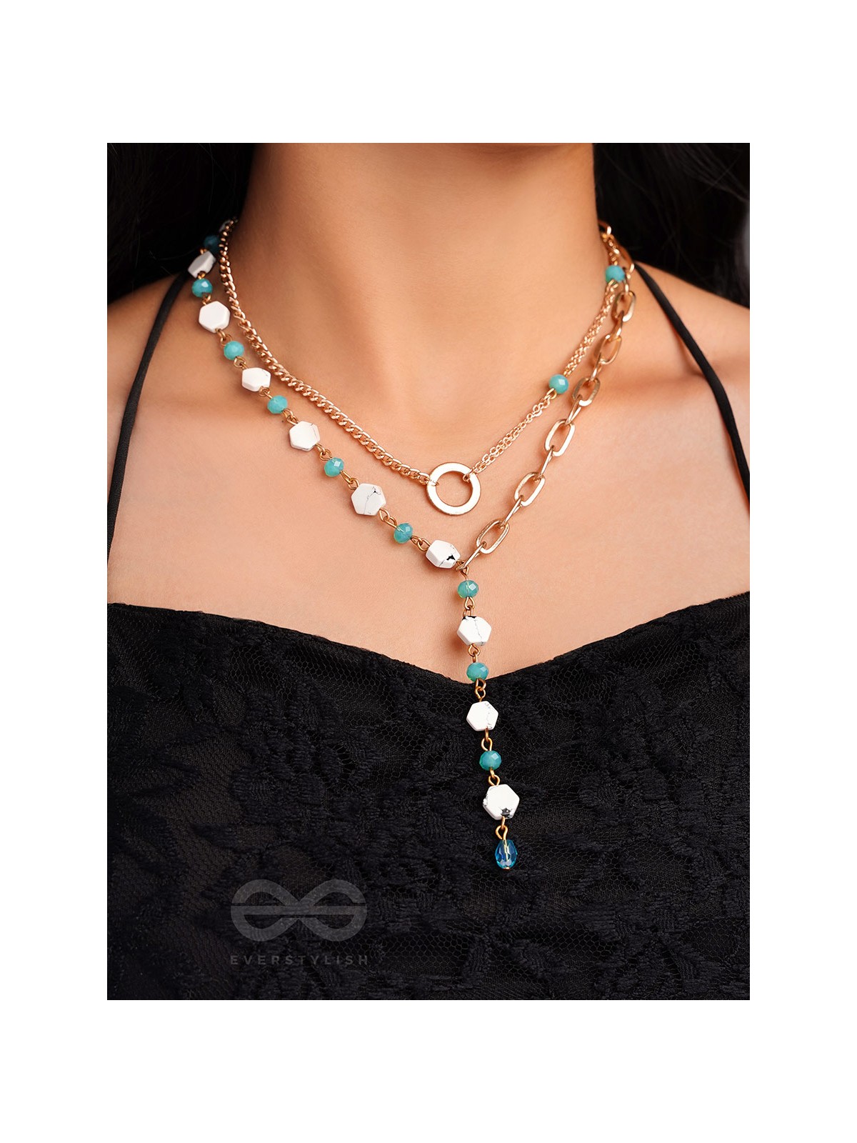 The Snowball Effect- Golden Layered Necklace