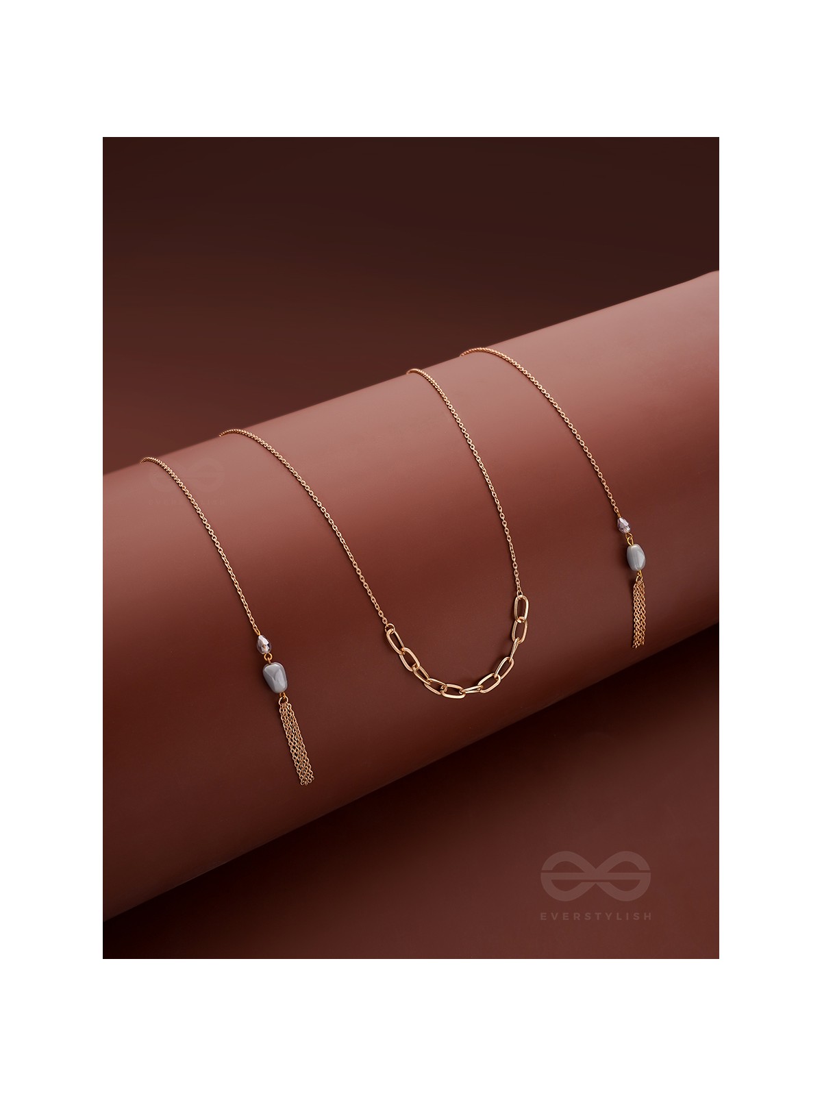 The Lovers Bridge- Golden Necklace Scarf