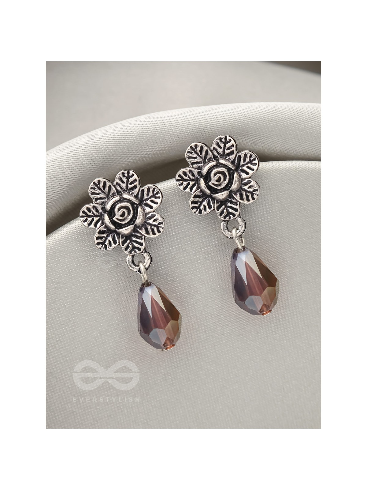 The Frosted Flower- Tiny Trinket Earrings (Lavender)
