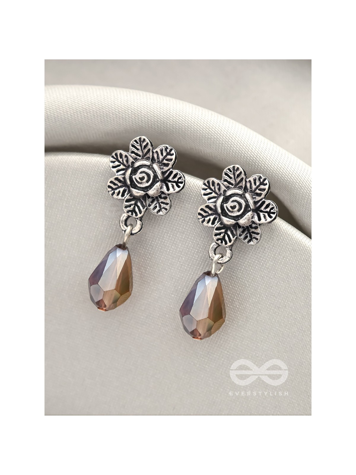 The Frosted Flower- Tiny Trinket Earrings (Lavender)