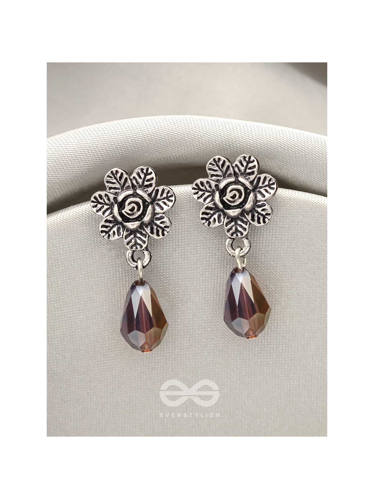 The Frosted Flower- Tiny Trinket Earrings (Lavender)