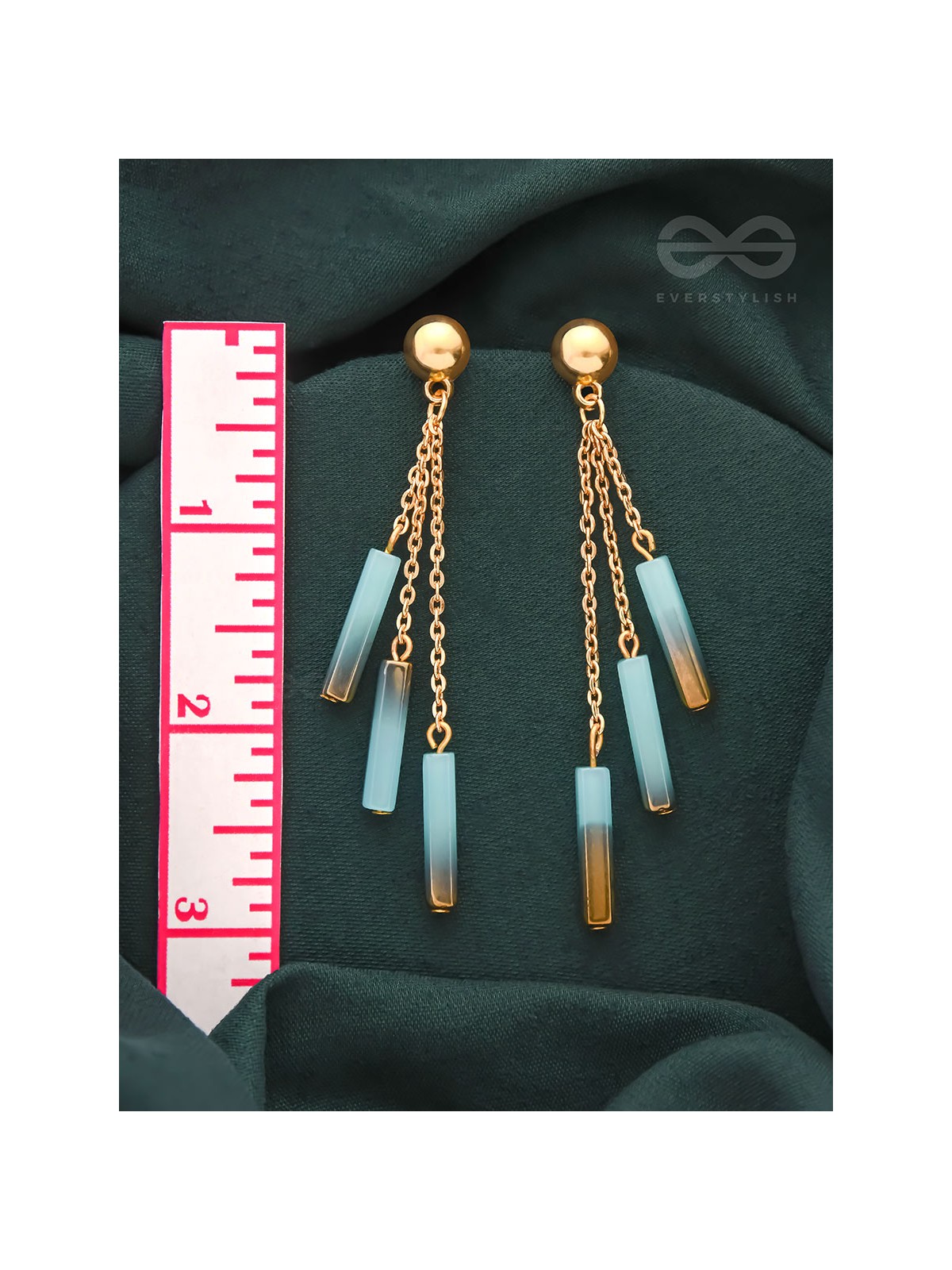 The Golden Dusk- Golden Resin Earrings