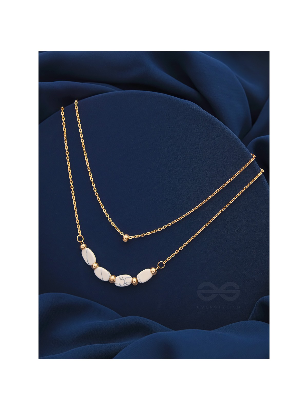 The Stepping Stones- Golden Layered Necklace With Anti-Tarnish Coating 