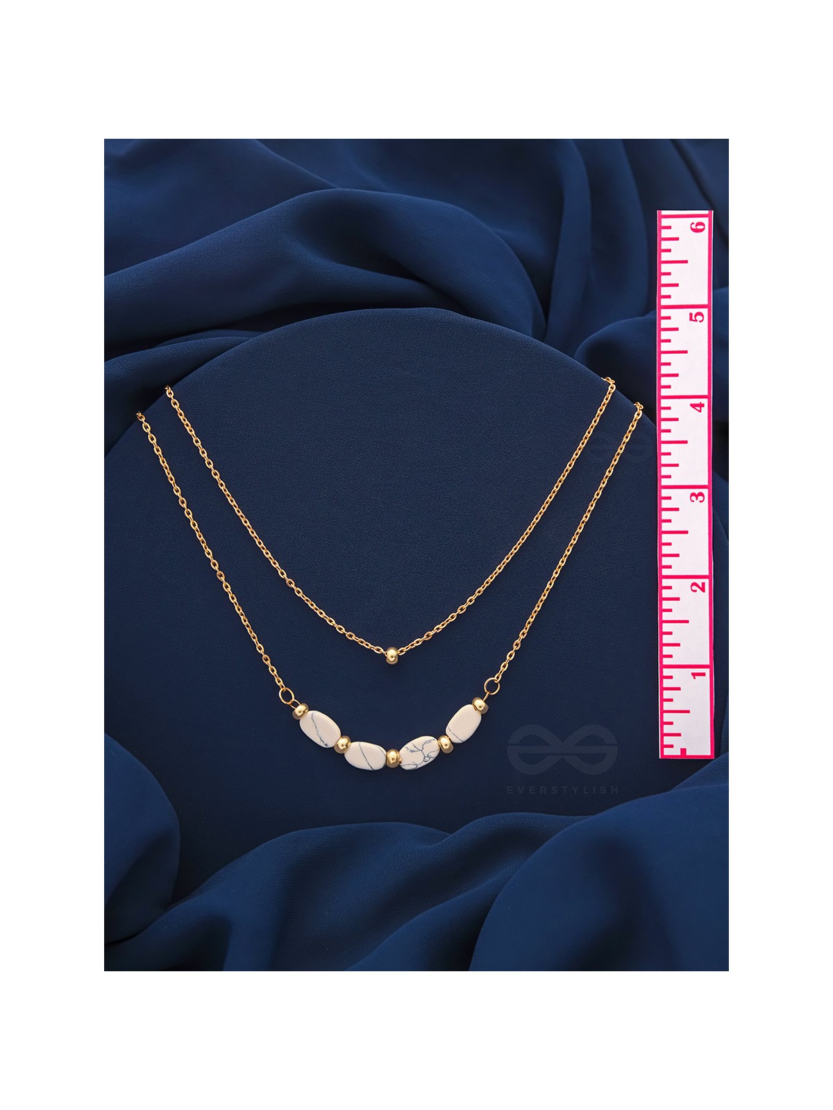 The Stepping Stones- Golden Layered Necklace With Anti-Tarnish Coating 