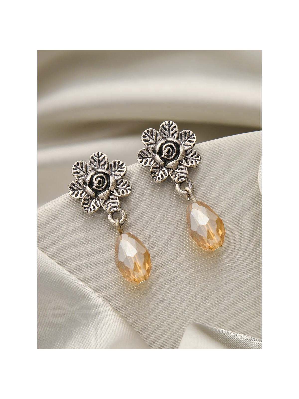 The Frosted Flower- Tiny Trinket Earrings (Marigold) 