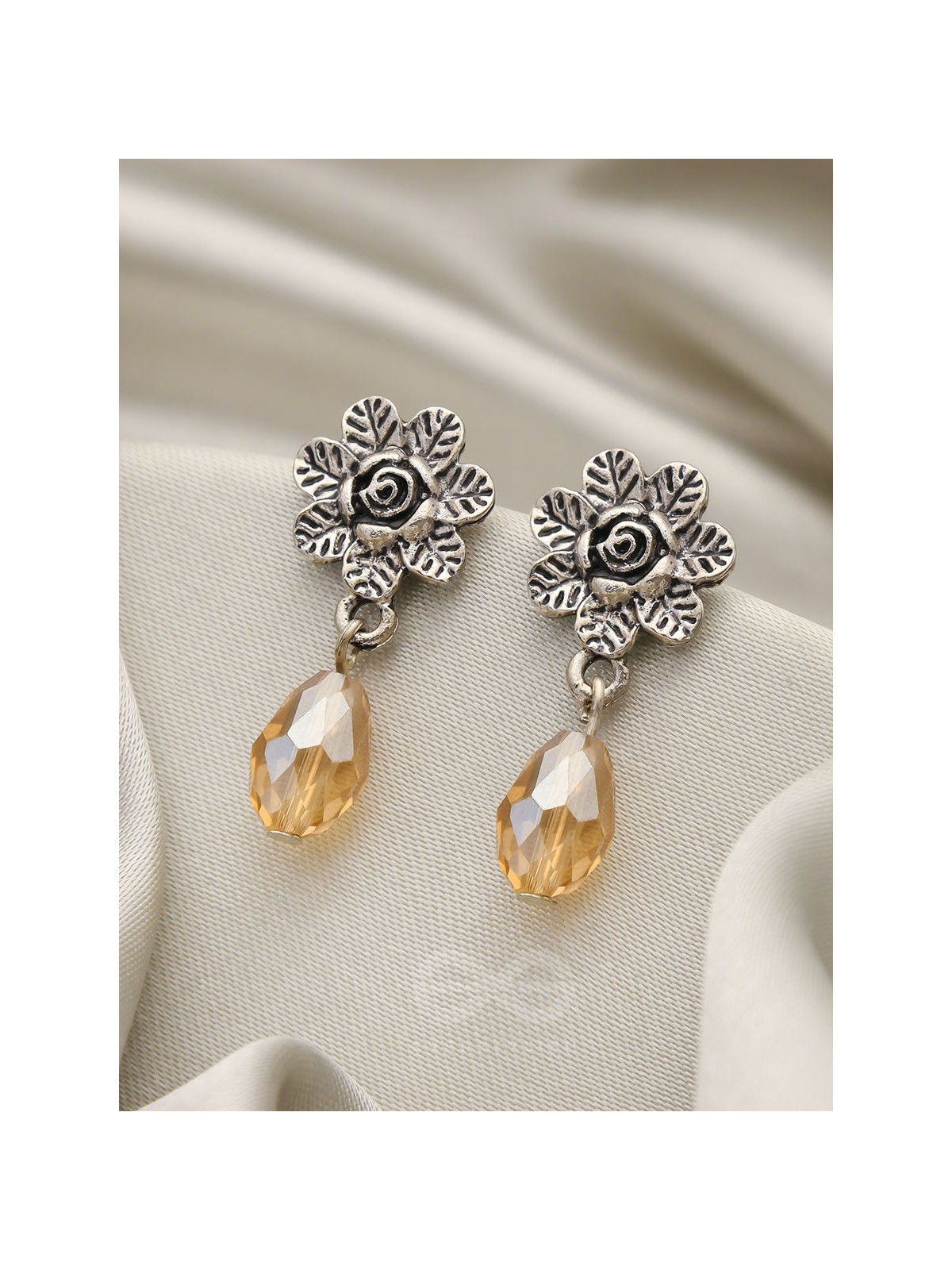The Frosted Flower- Tiny Trinket Earrings (Marigold) 