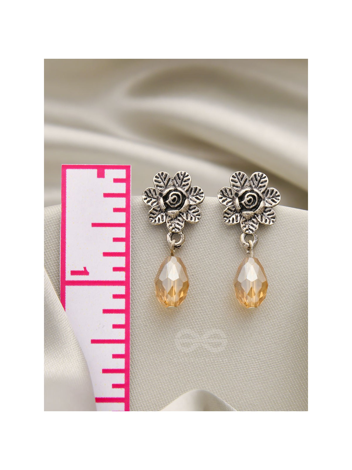 The Frosted Flower- Tiny Trinket Earrings (Marigold) 