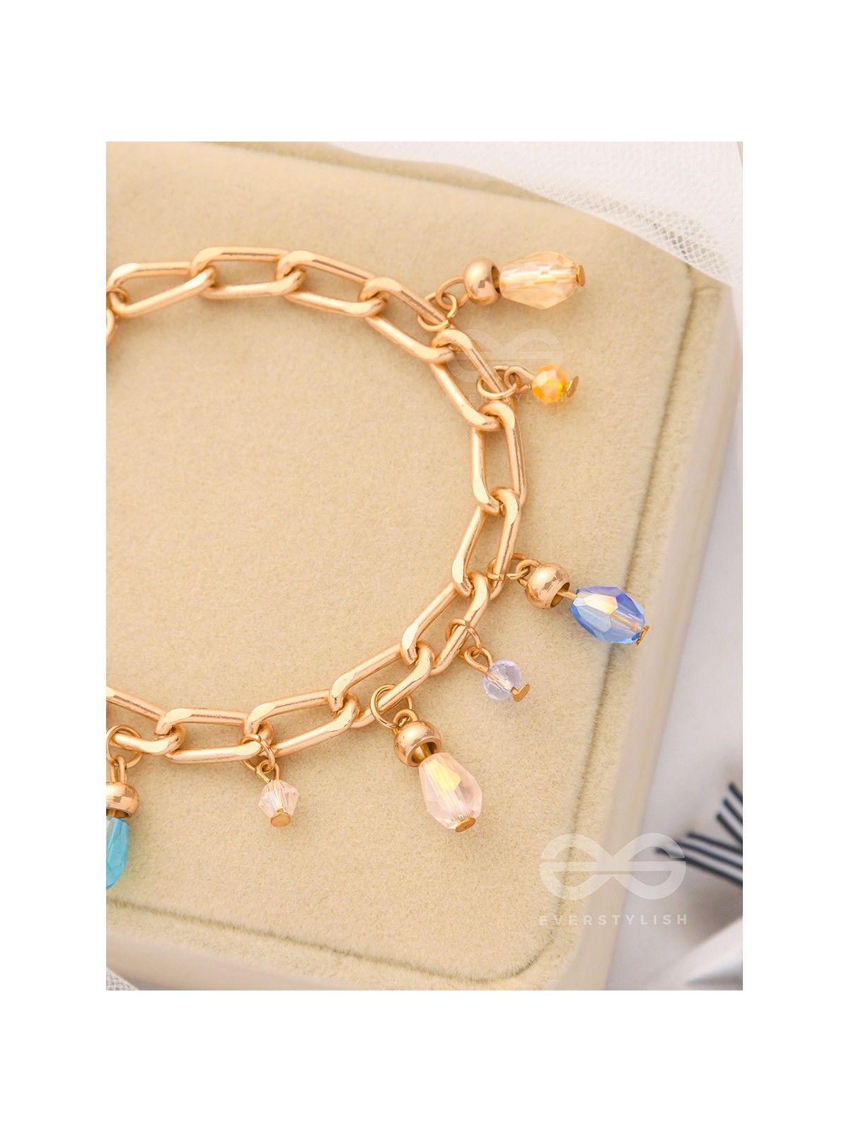 Catch the Sun- Golden Glass Beads Bracelet