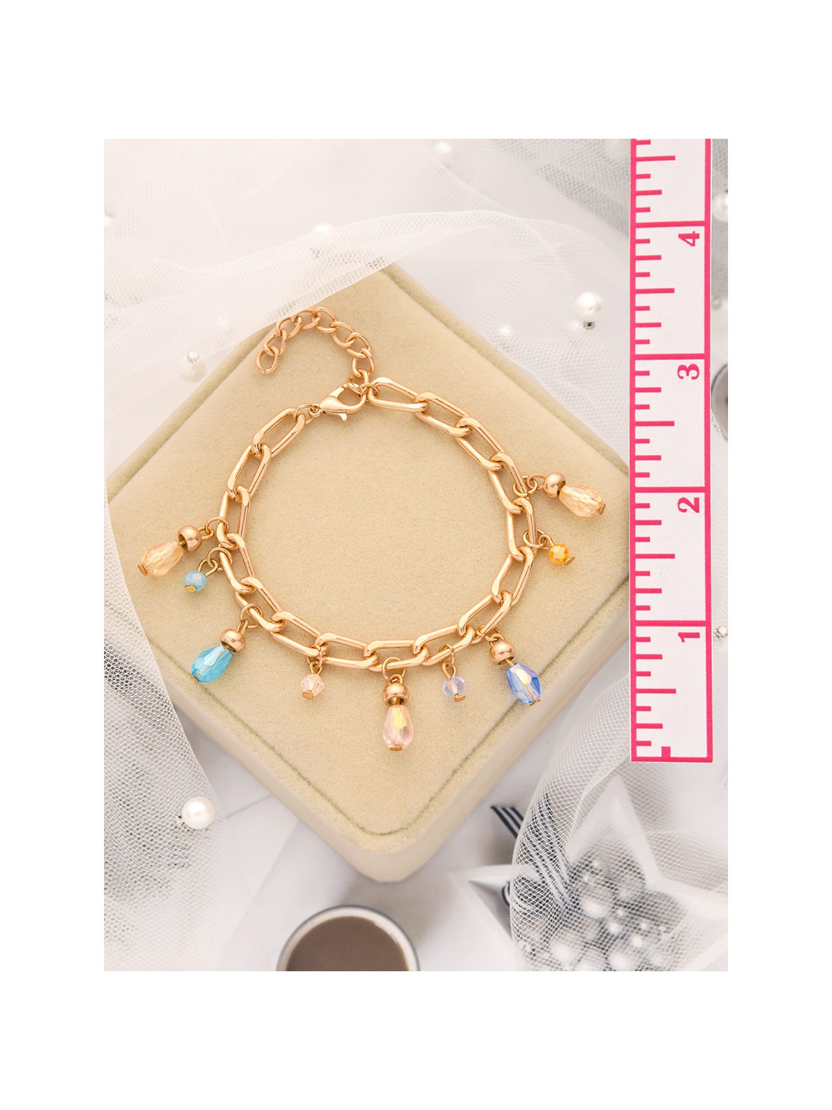 Catch the Sun- Golden Glass Beads Bracelet