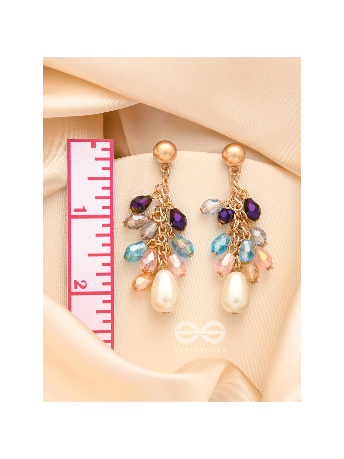 Fruits of Heaven- Golden Pearl Earrings
