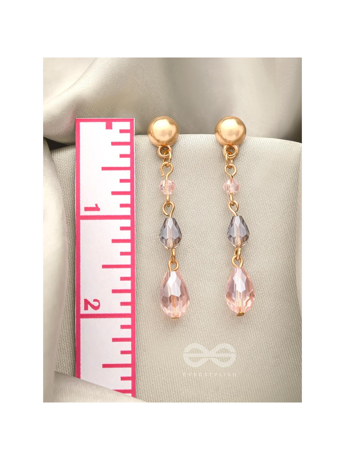 The Honeydew- Golden Glass Beads Earrings