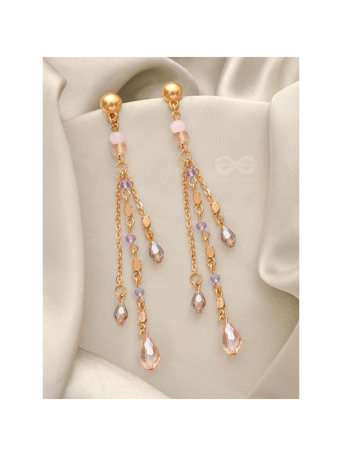 Rains of Castamere- Golden Glass Beads Earrings