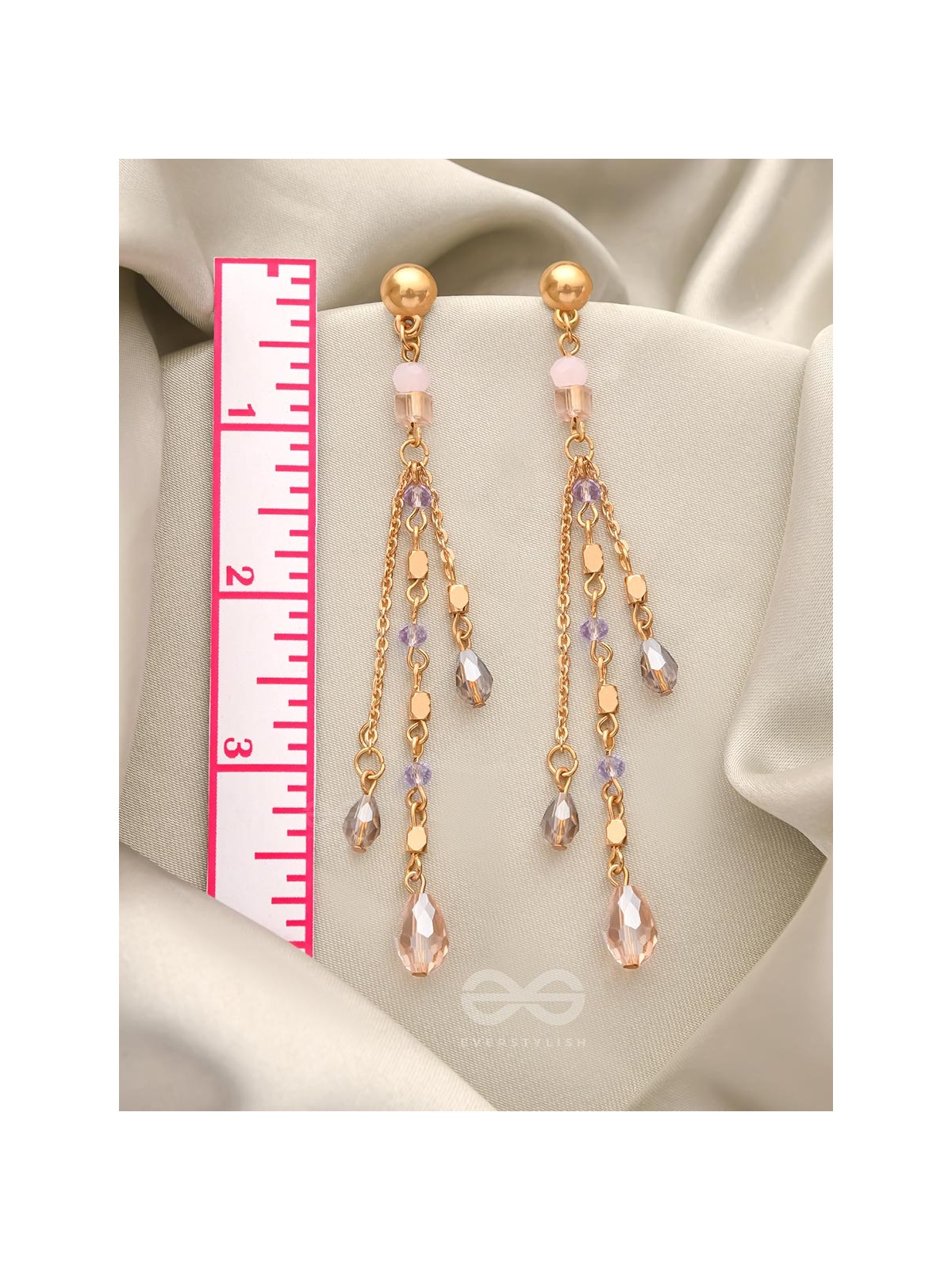 Rains of Castamere- Golden Glass Beads Earrings