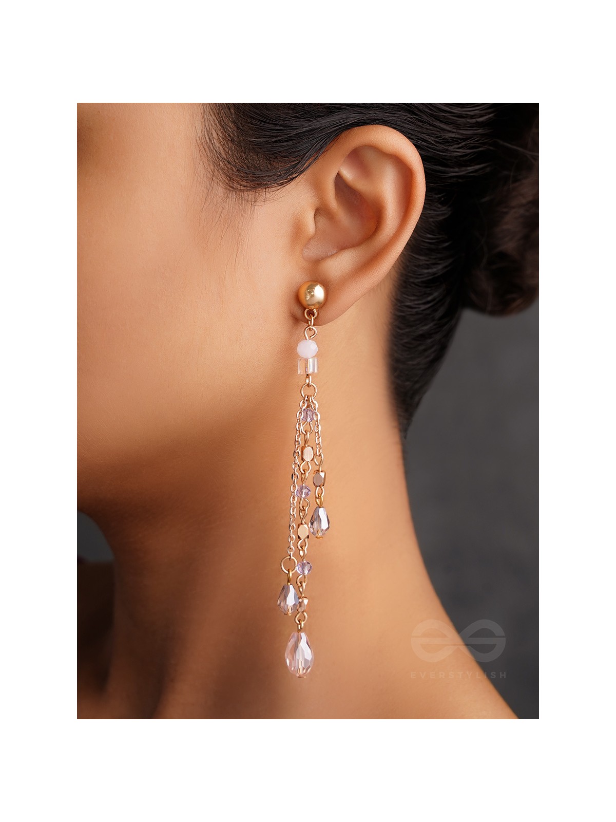 Rains of Castamere- Golden Glass Beads Earrings
