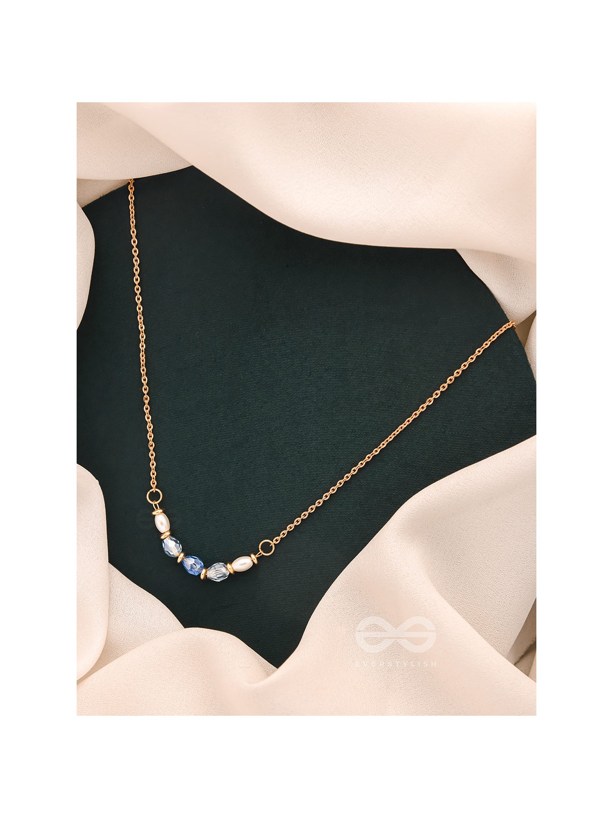 The Million Dollar Smile-Golden Beads Necklace With Anti-Tarnish Coating 