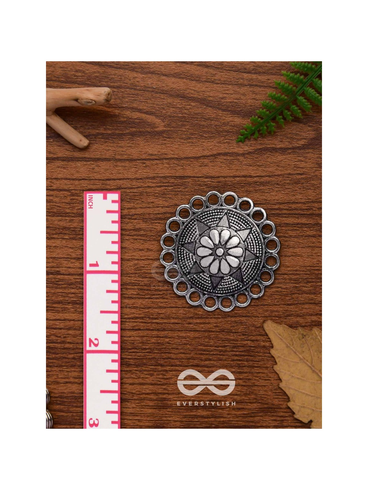 The Sterling Sun-  Oxidized Stud Earrings