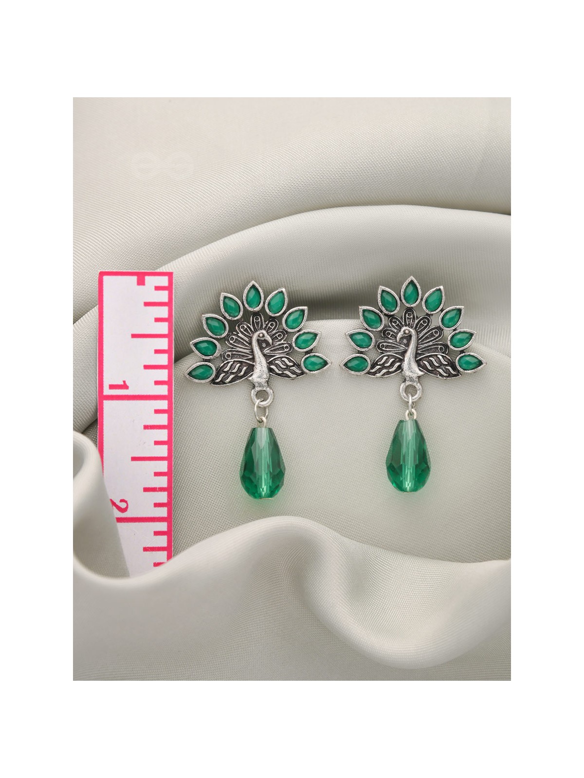 Wings of Fire- Tiny Trinket Earrings (Emerald Green)