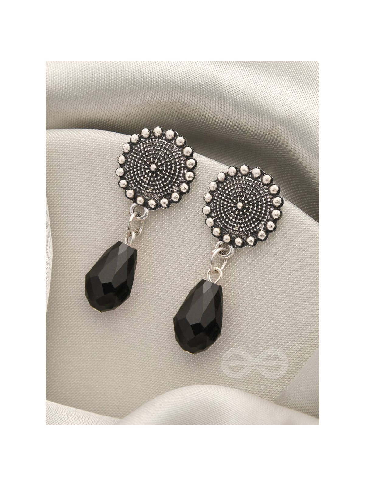 The Moonlit Rain- Tiny Trinket Earrings (Raven Black)