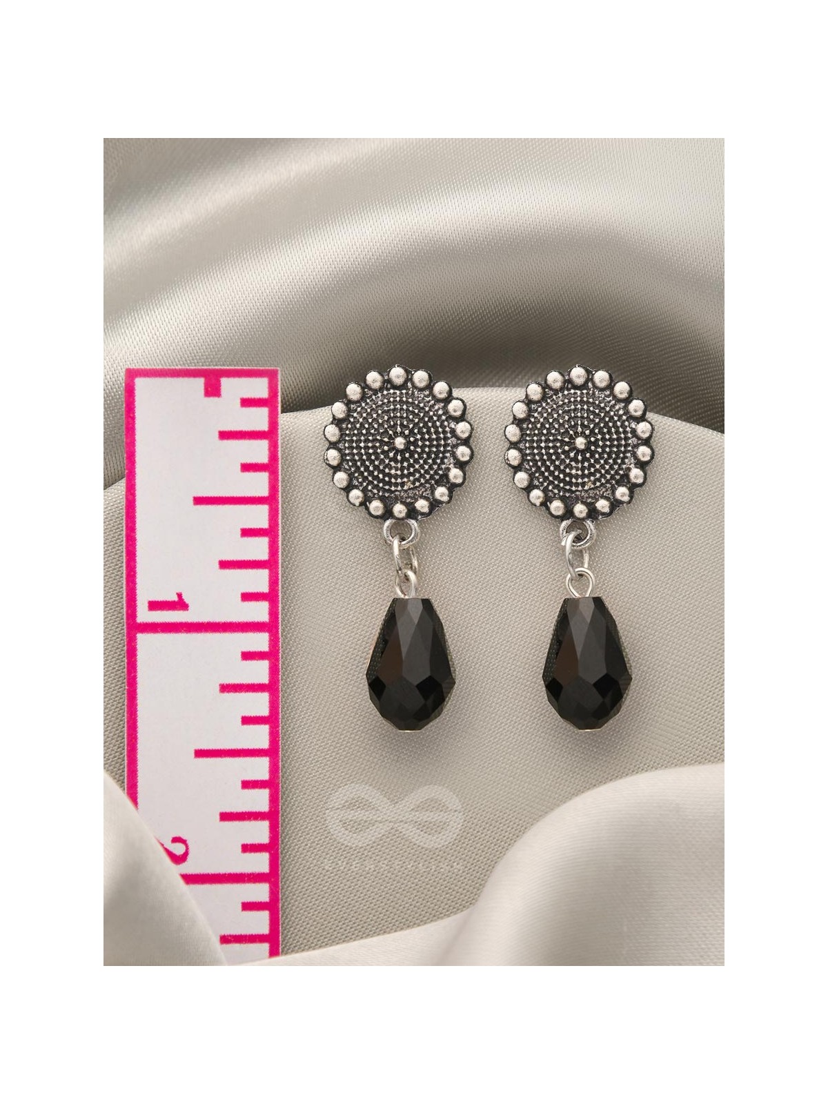 The Moonlit Rain- Tiny Trinket Earrings (Raven Black)