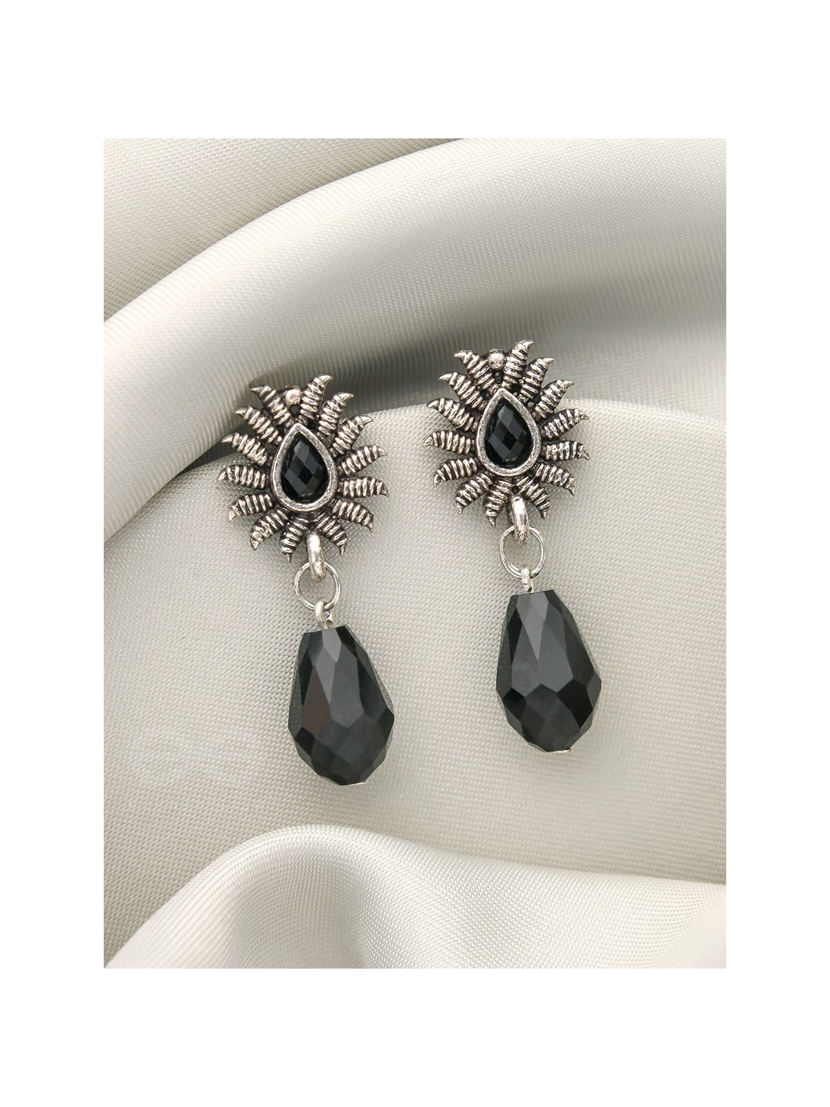 Drops of Light- Tiny Trinket Earrings (Midnight Black)