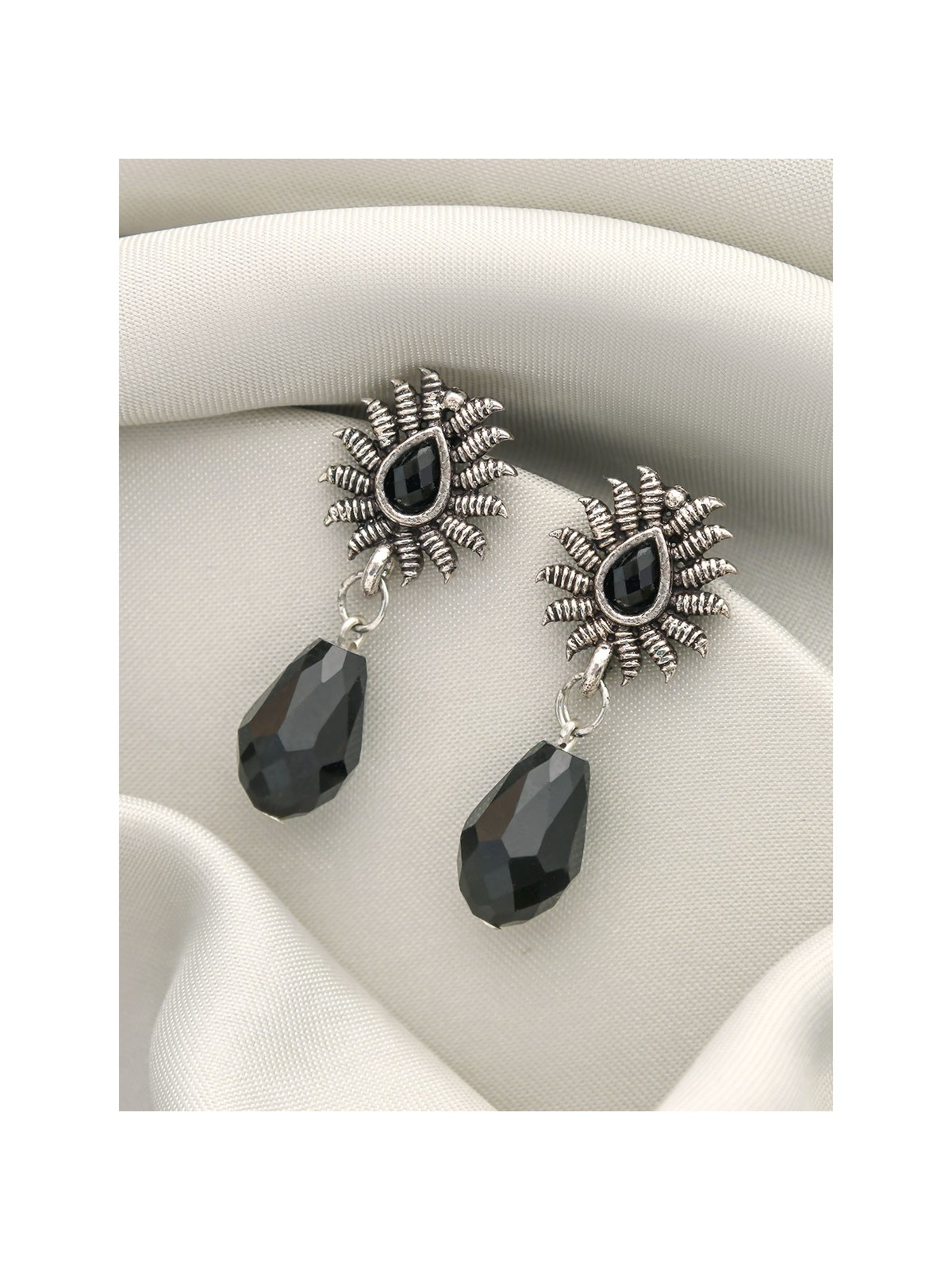 Drops of Light- Tiny Trinket Earrings (Midnight Black)