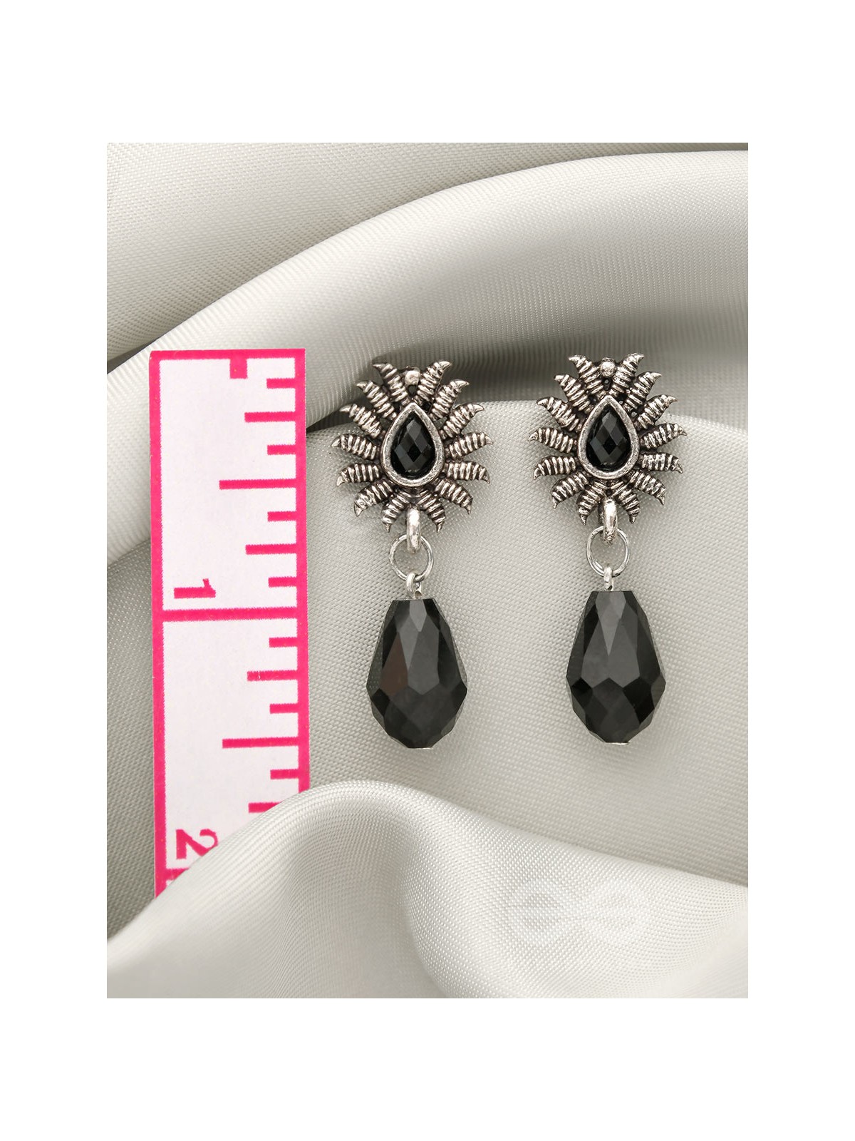 Drops of Light- Tiny Trinket Earrings (Midnight Black)