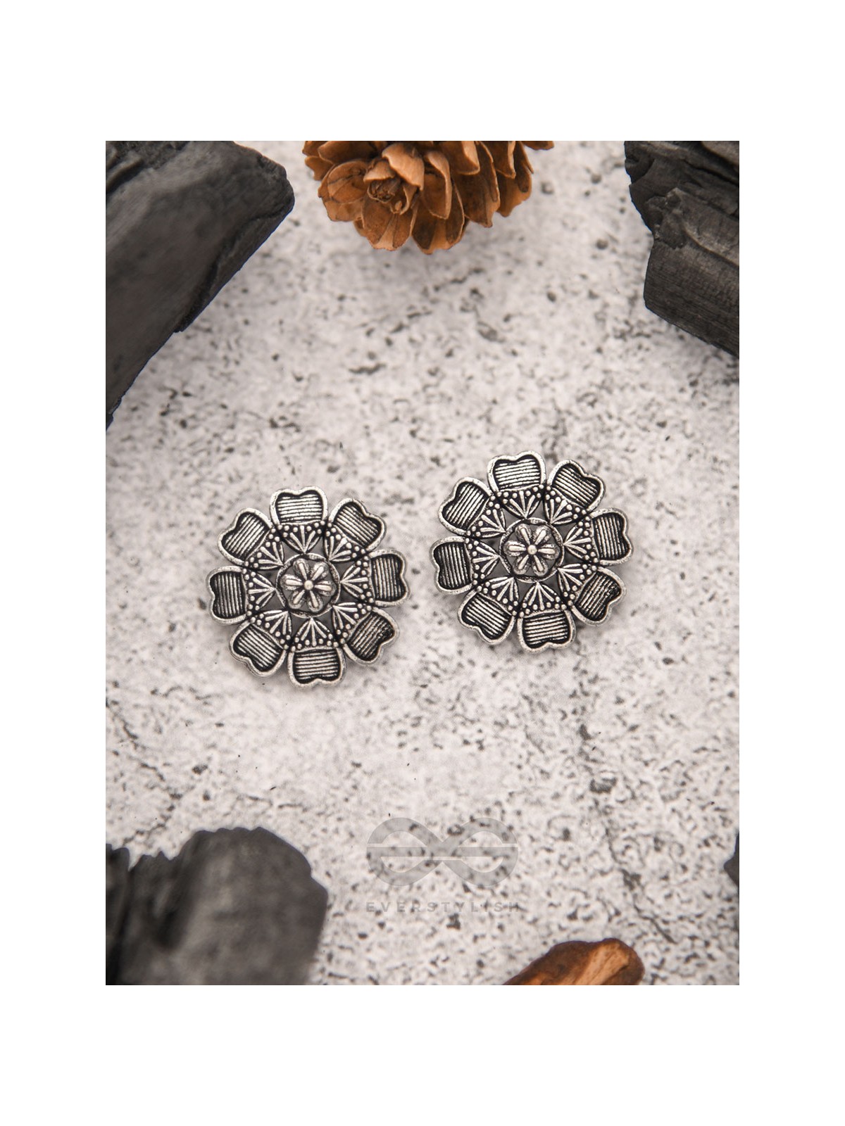 The Black Dahlia- Tiny Trinket Earrings
