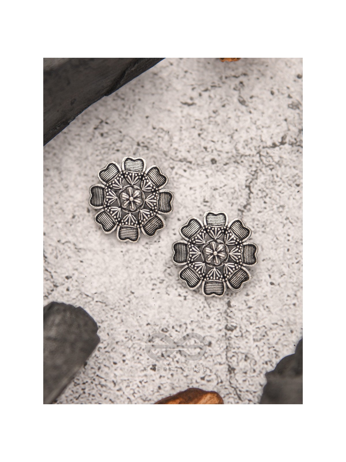 The Black Dahlia- Tiny Trinket Earrings