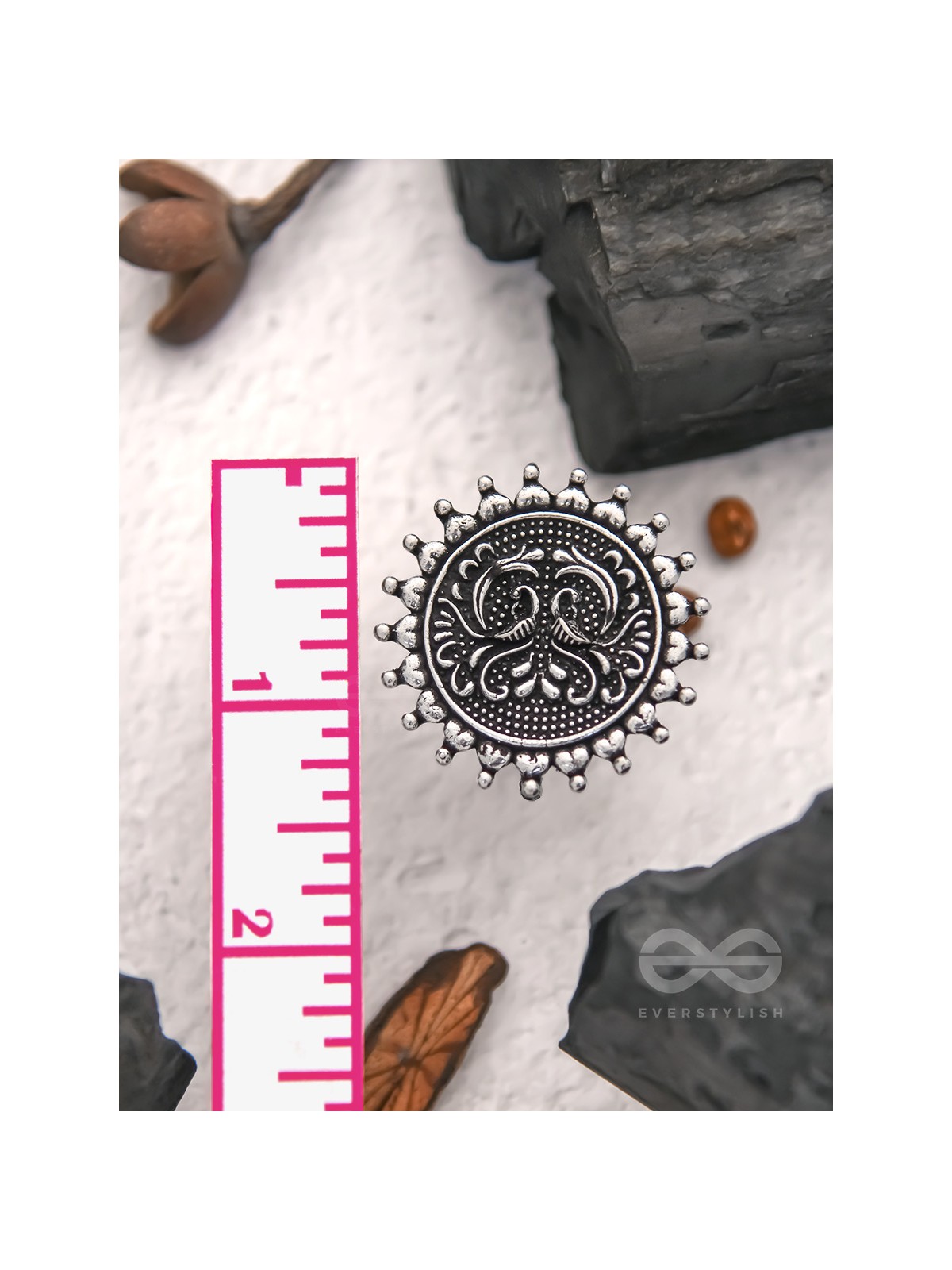 The Dark Forest- Oxidised Statement Ring