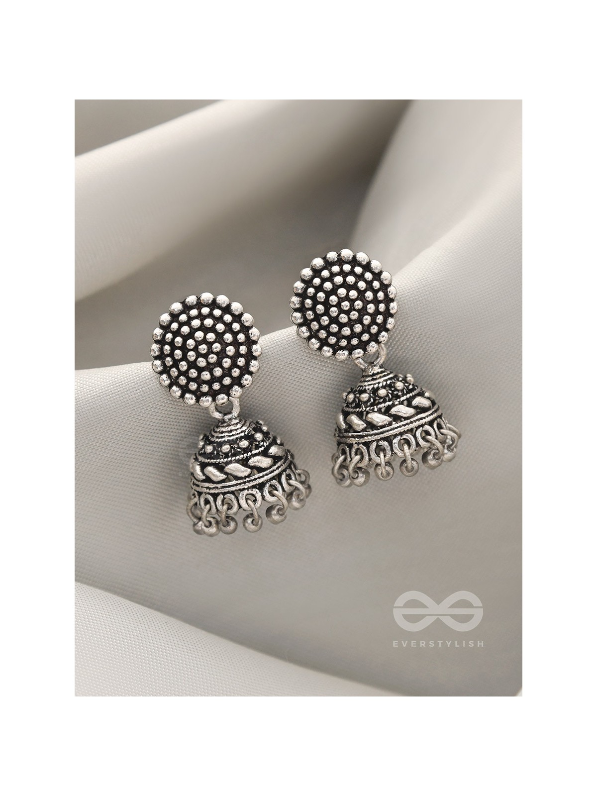 Touch of the Sun- Brass Jhumka Earrings