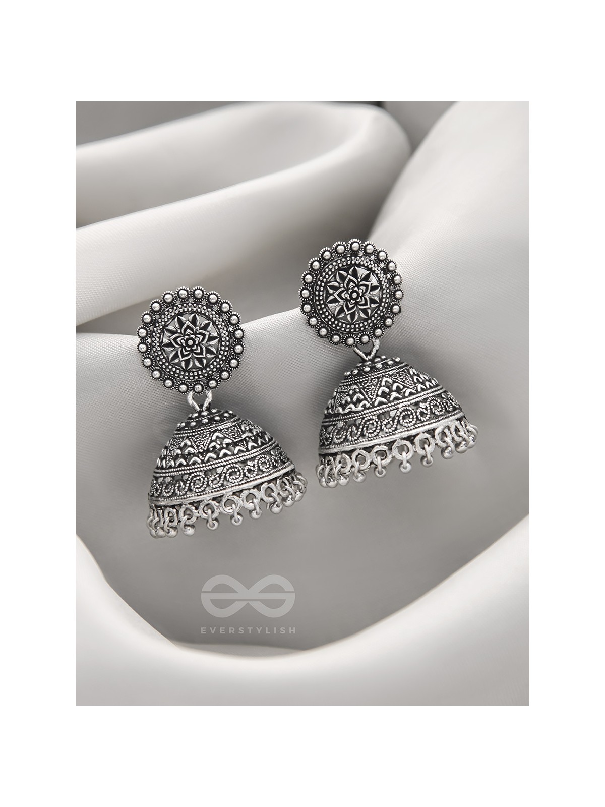 The Sun Flame- Brass Jhumka Earrings