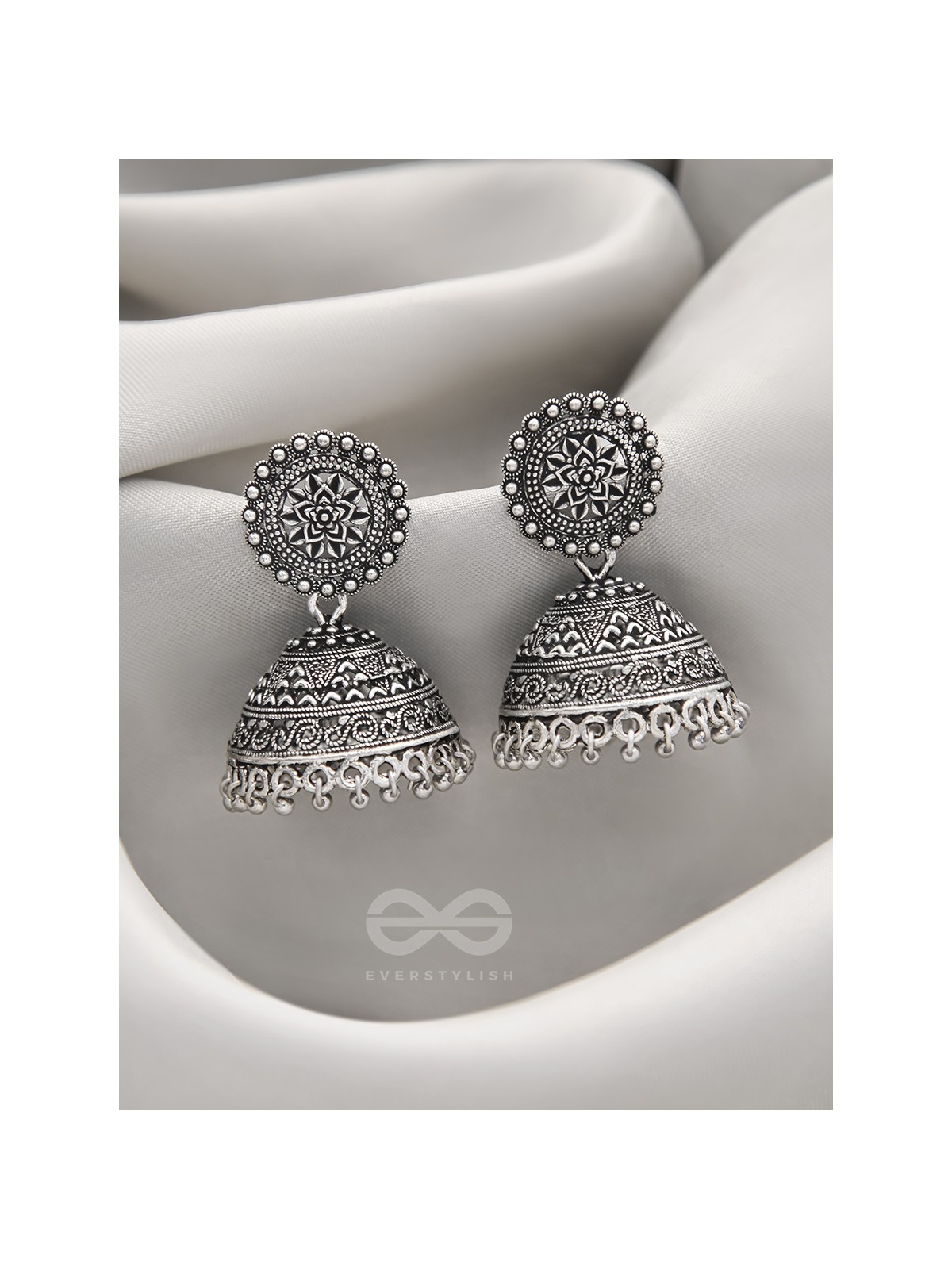 The Sun Flame- Brass Jhumka Earrings