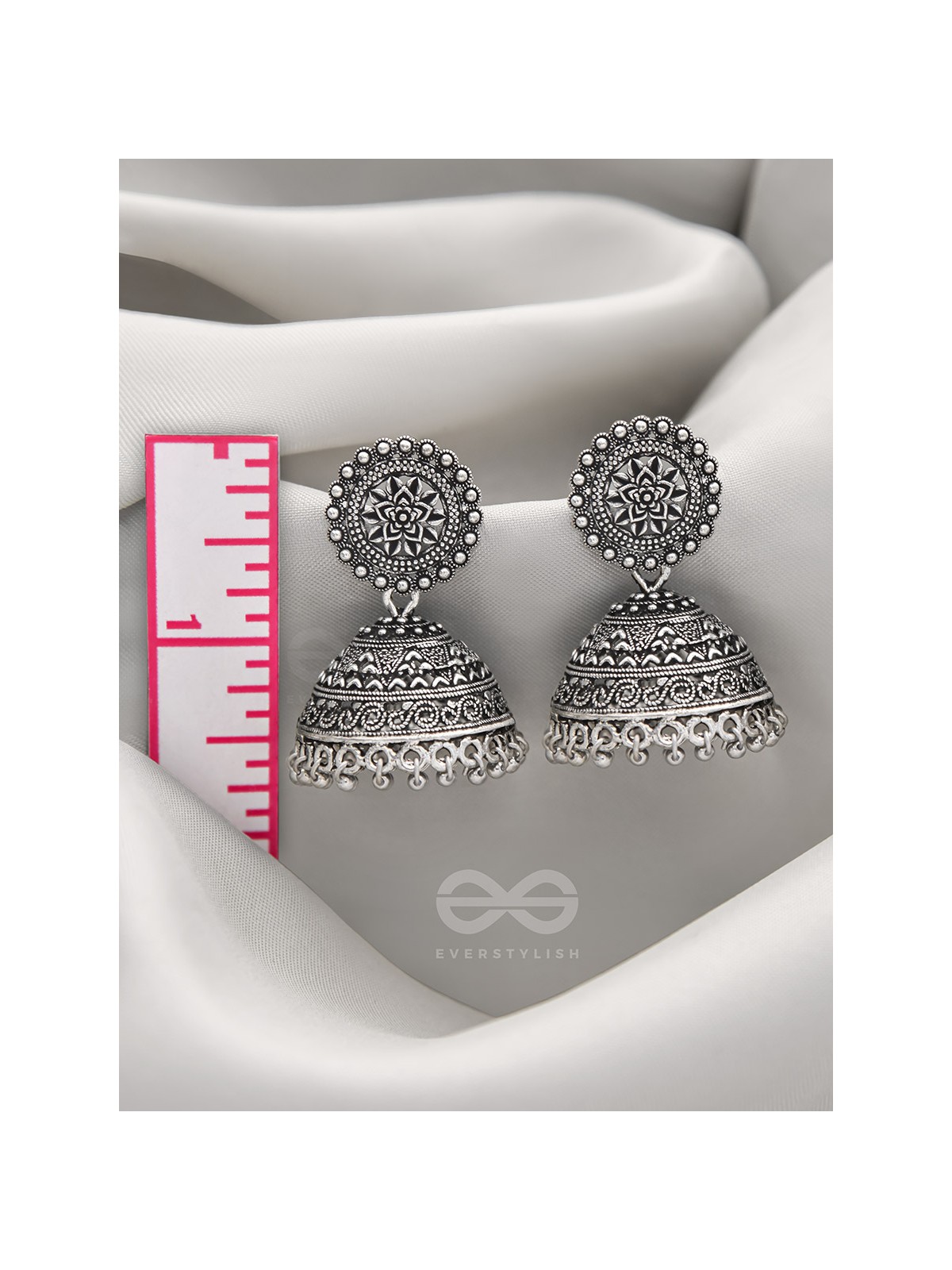 The Sun Flame- Brass Jhumka Earrings