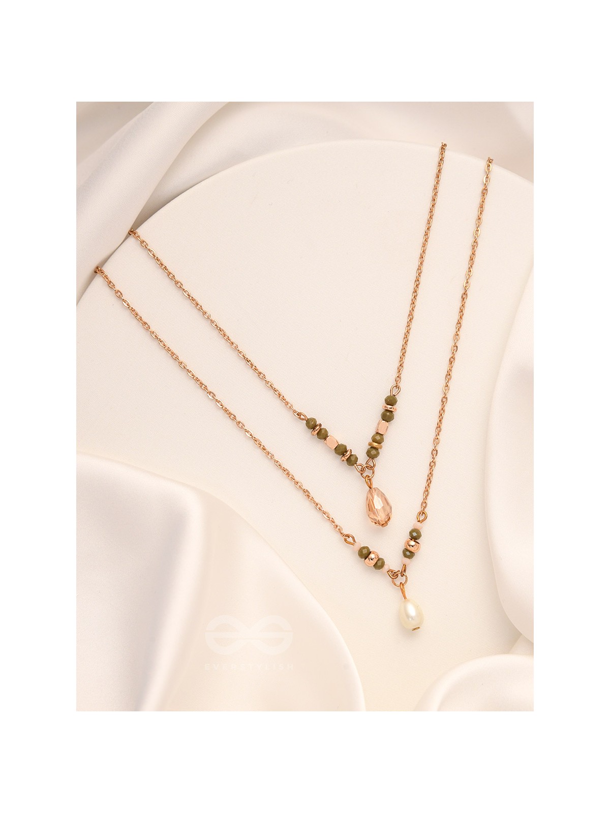 The Blazing Sleet- Golden Layered Necklace With Anti-Tarnish Coating 