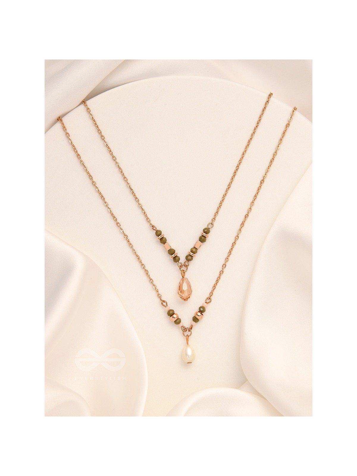 The Blazing Sleet- Golden Layered Necklace With Anti-Tarnish Coating 