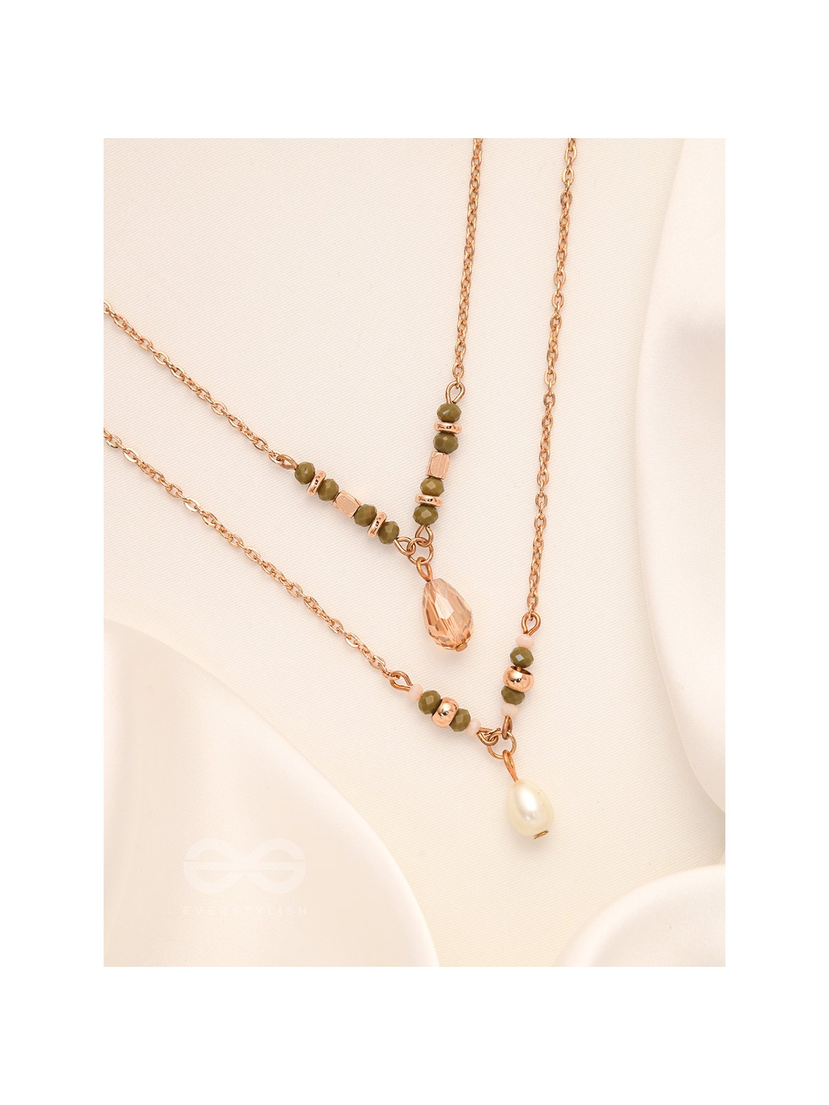 The Blazing Sleet- Golden Layered Necklace With Anti-Tarnish Coating 