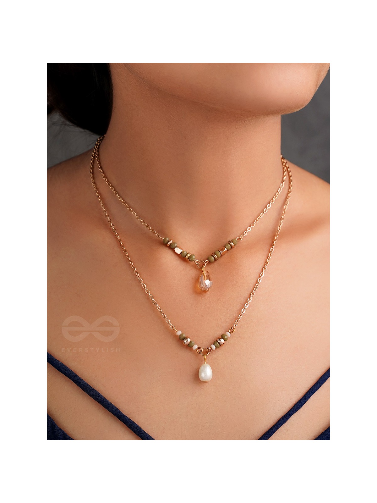 The Blazing Sleet- Golden Layered Necklace With Anti-Tarnish Coating 