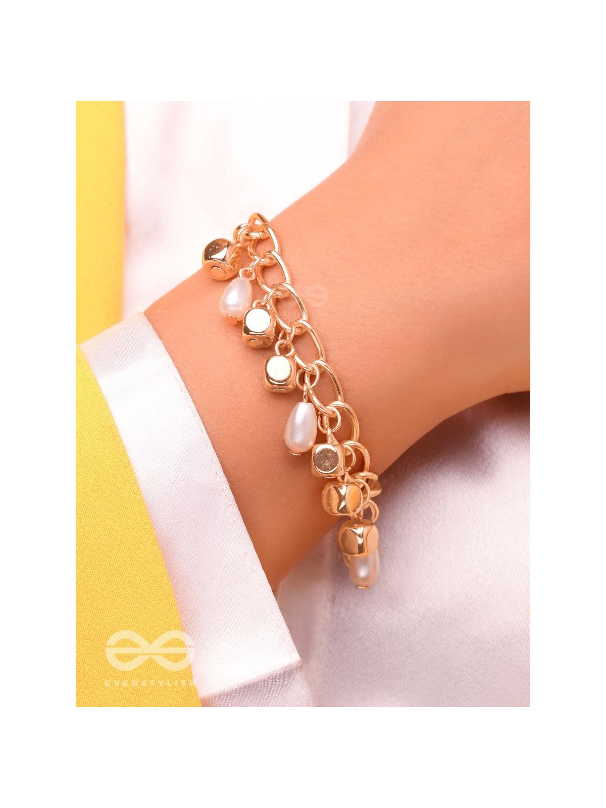 The Box of Rain- Golden Pearl Bracelet