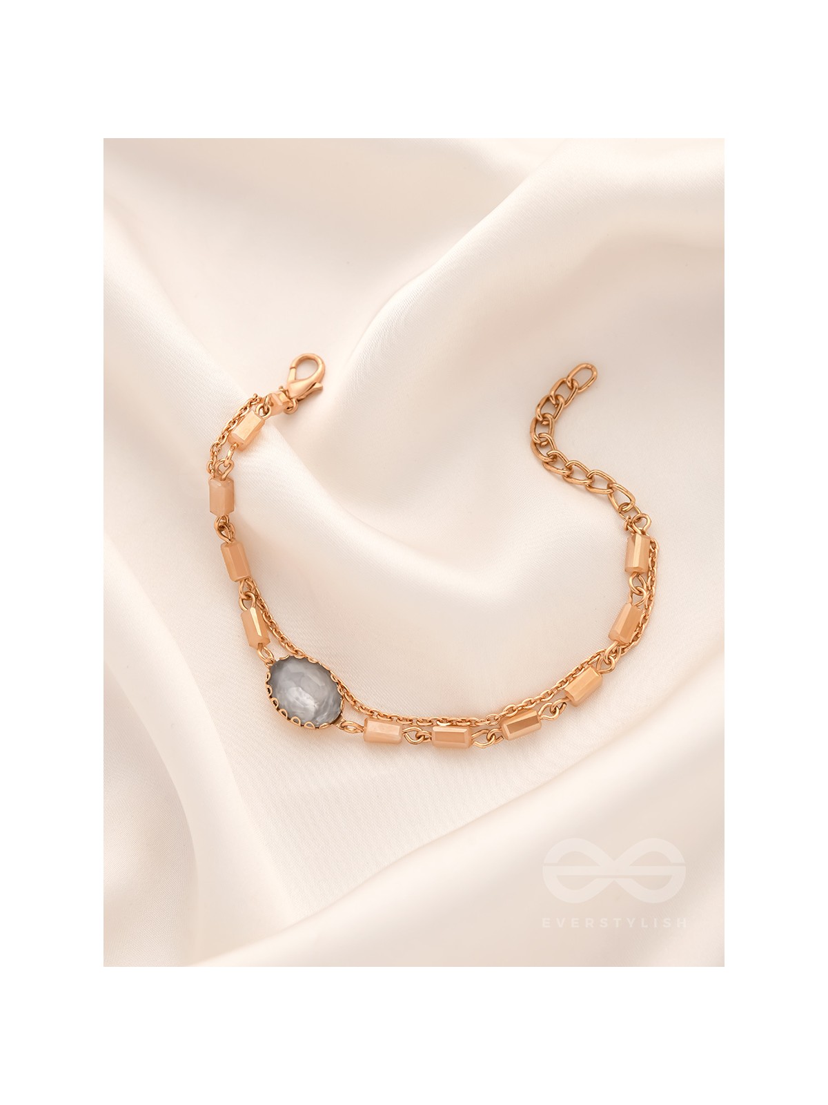 The Grey Sky- Golden Embellished Bracelet