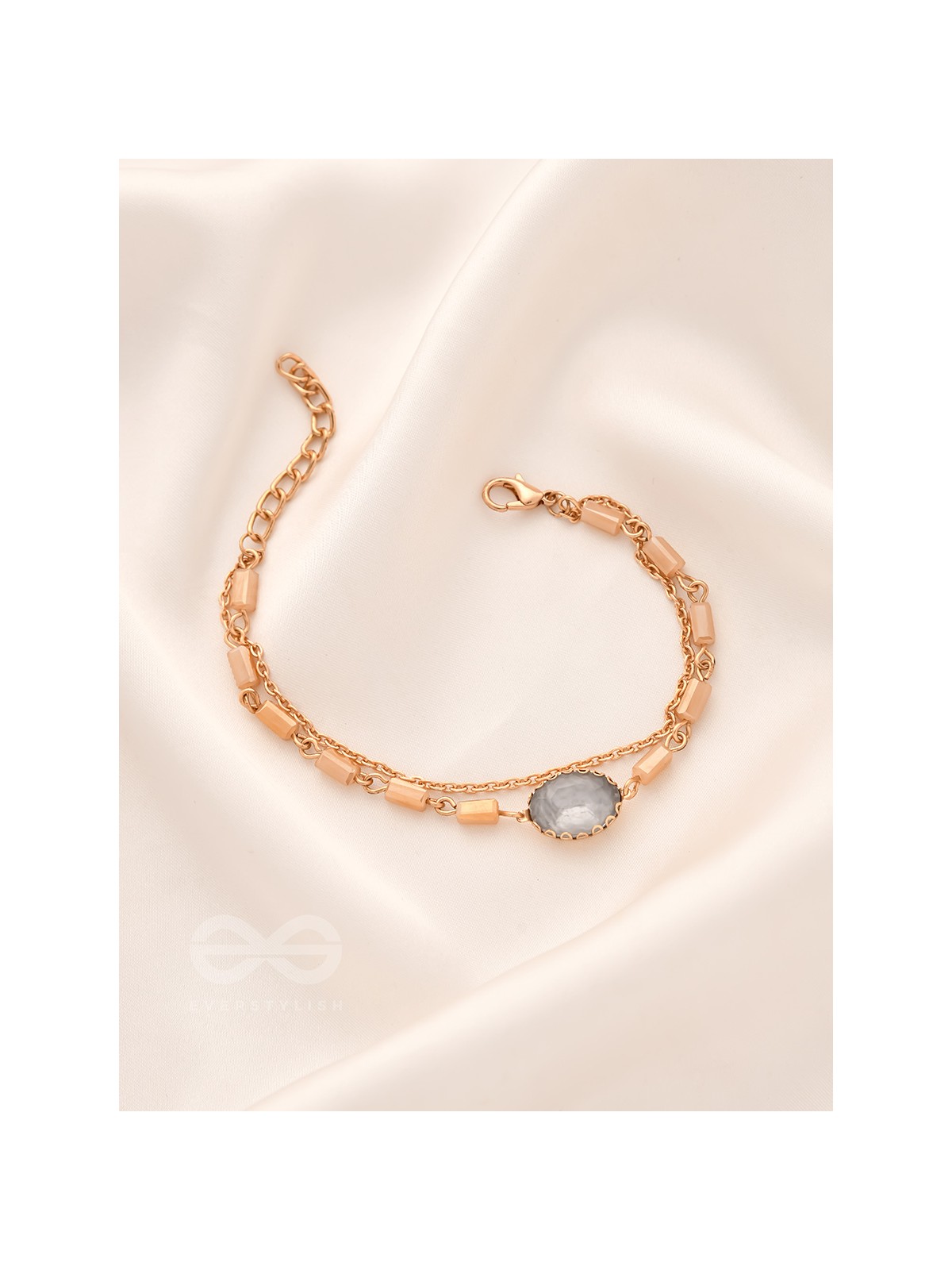 The Grey Sky- Golden Embellished Bracelet
