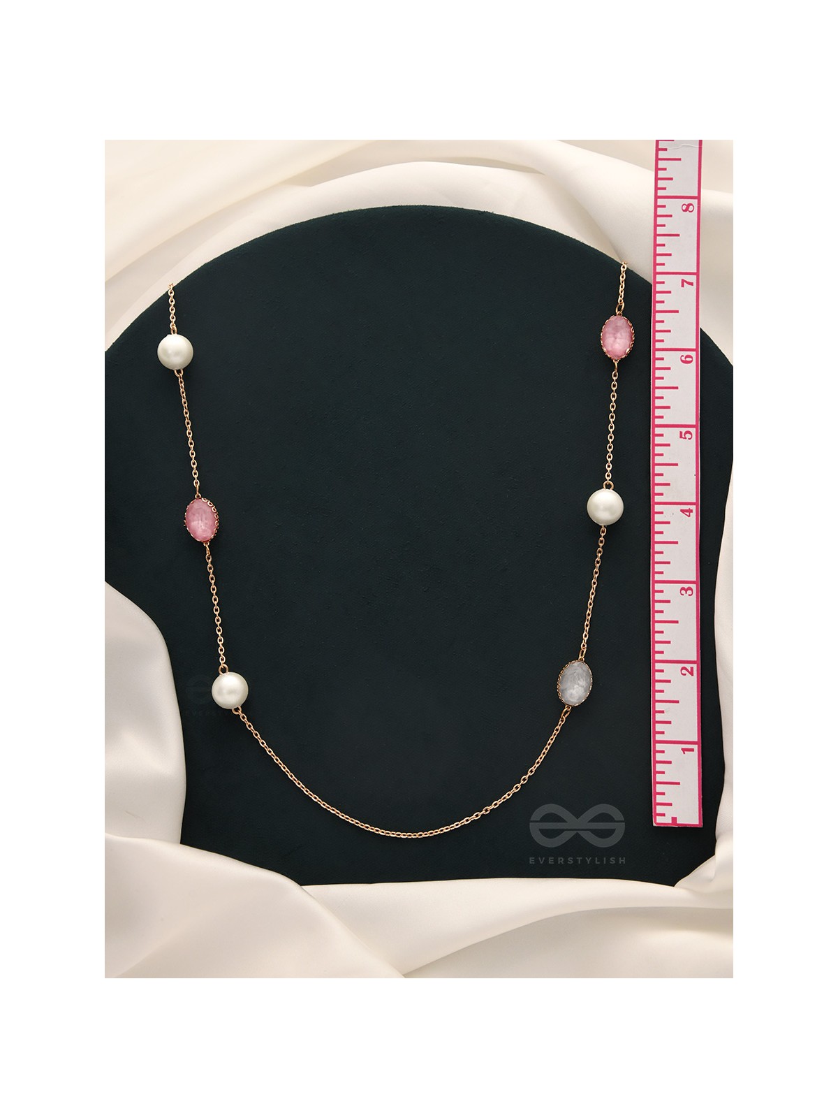 The Cosmic Attraction- Golden Bead Necklace With Anti-Tarnish Coating 