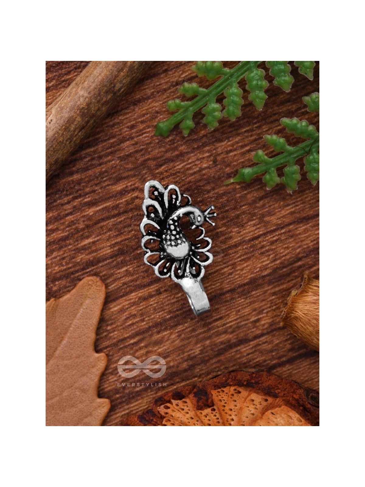 A DAZZLING BEAUTY - OXIDISED PRESS-ON NOSEPIN