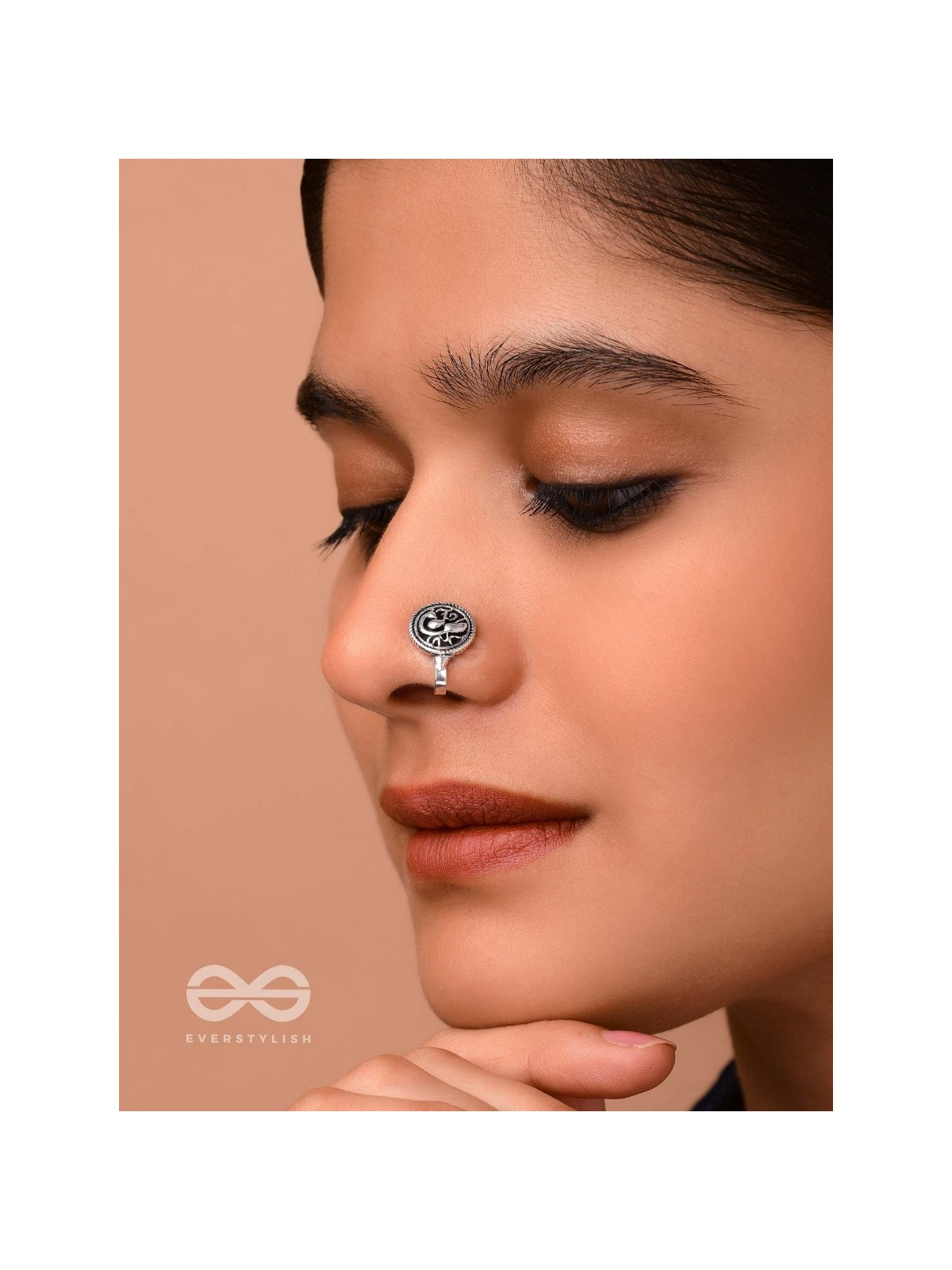 THE MAJESTIC AVIAN - OXIDISED NON-PIERCED NOSERING