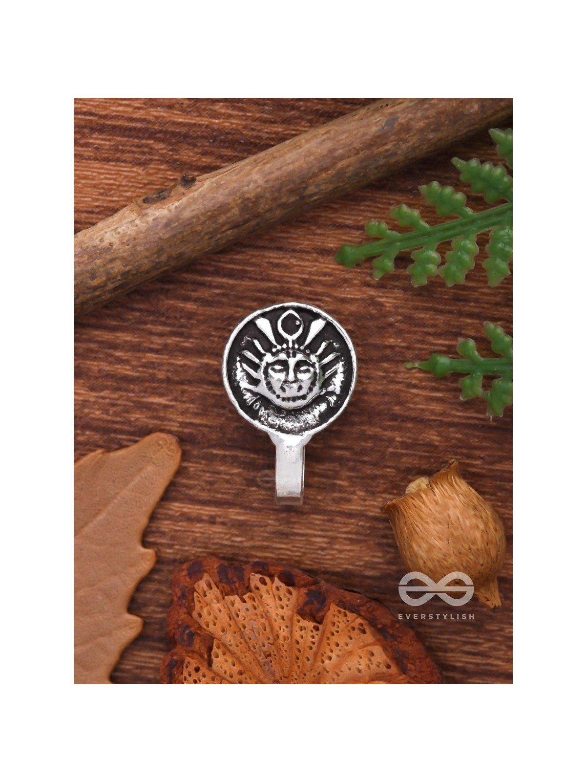 THE DIVINE GRACE - OXIDISED NON-PIERCED NOSERING